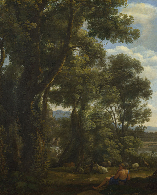 Claude Lorrain (French, 1604/5?–1682), Landscape with a Goatherd and Goats, ca. 1636–37. Oil on canvas. The National Gallery, London, Presented by Sir George Beaumont, NG58.